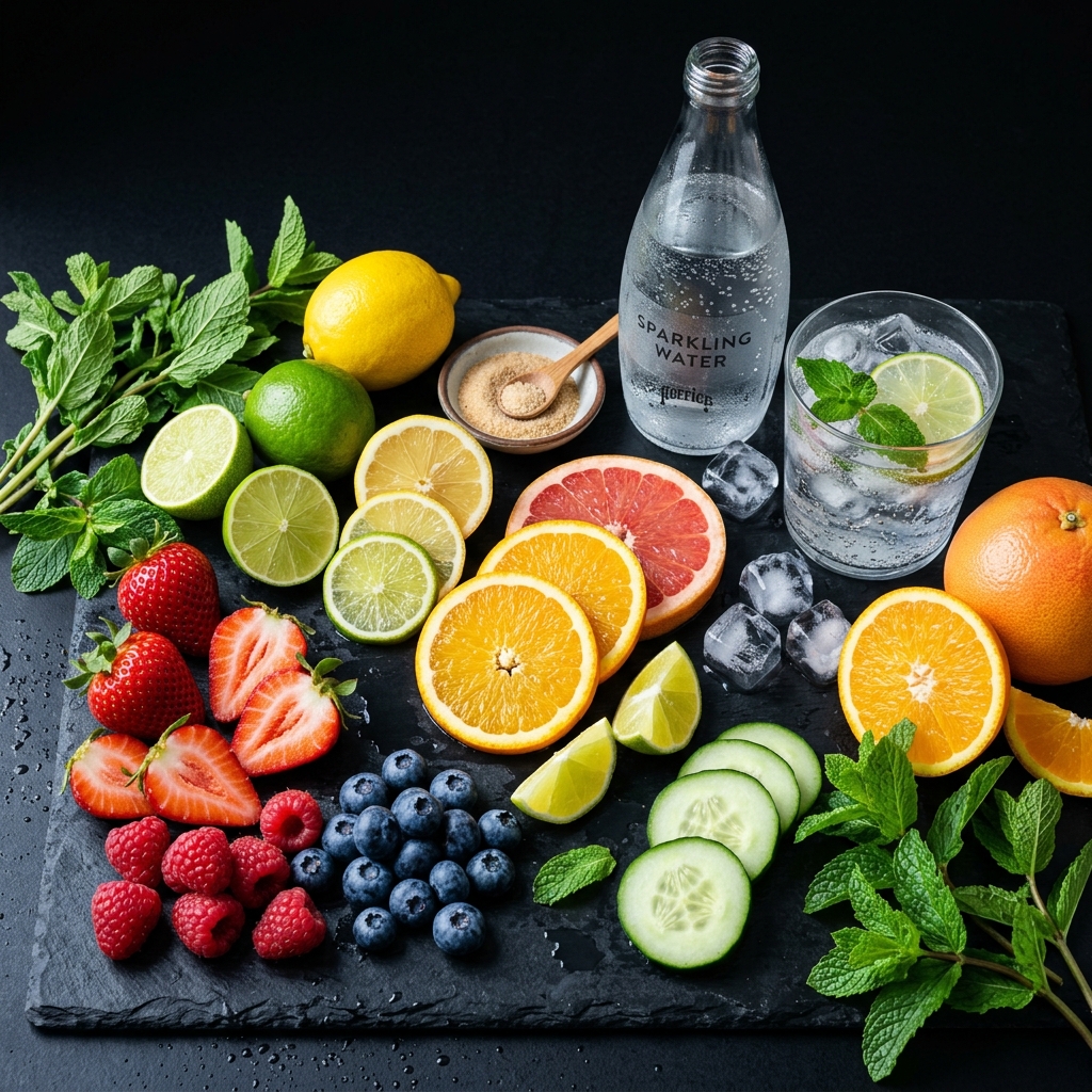 Low-Calorie Mocktails Ingredients