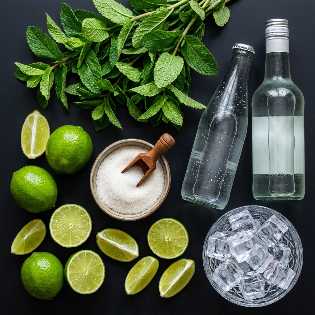 Classic Mojito Cocktail Ingredients