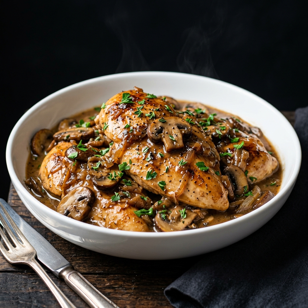 Slow Cooker Chicken Marsala