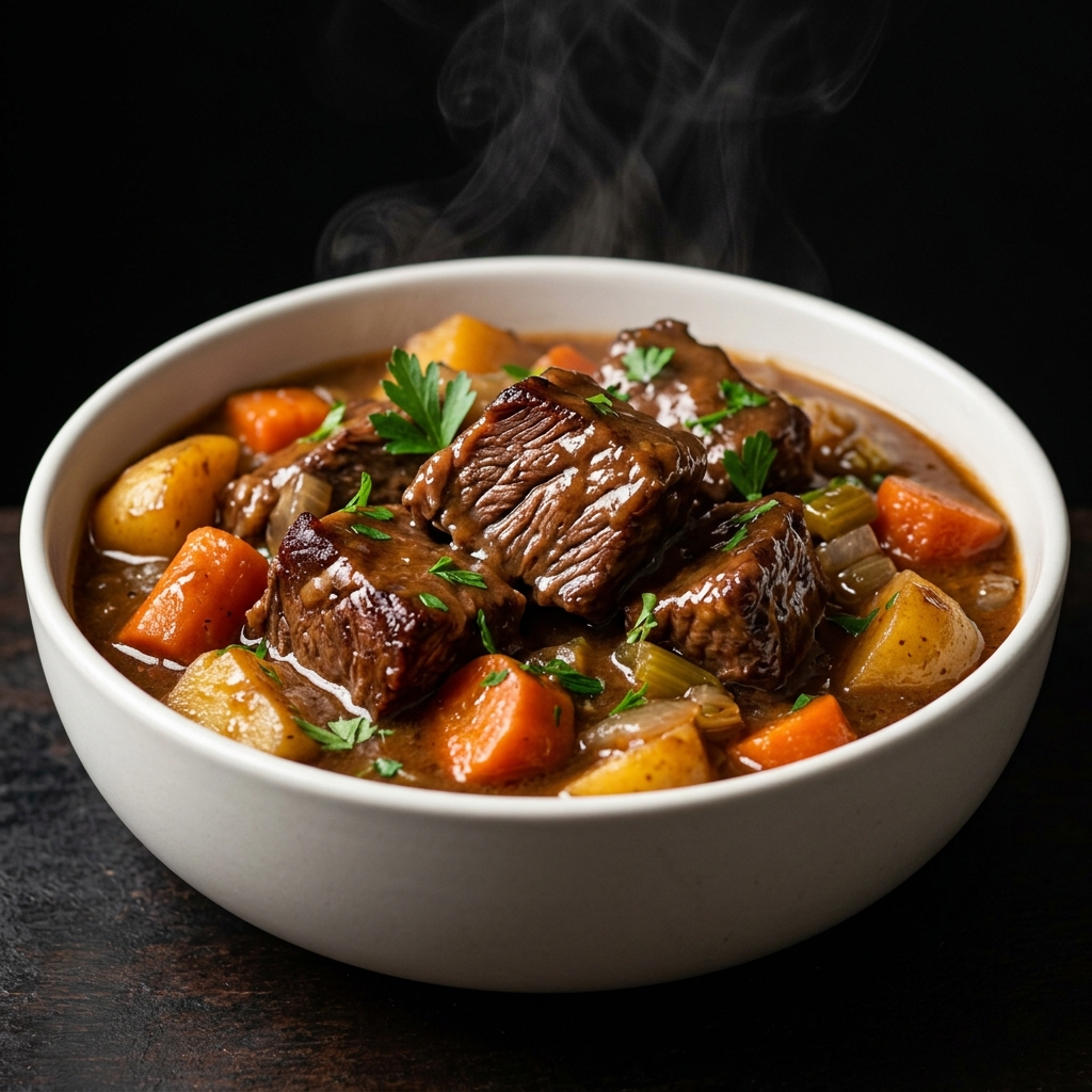 Tender Beef Stew with Rich Gravy