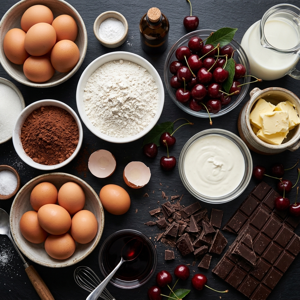 Black Forest Cake Ingredients