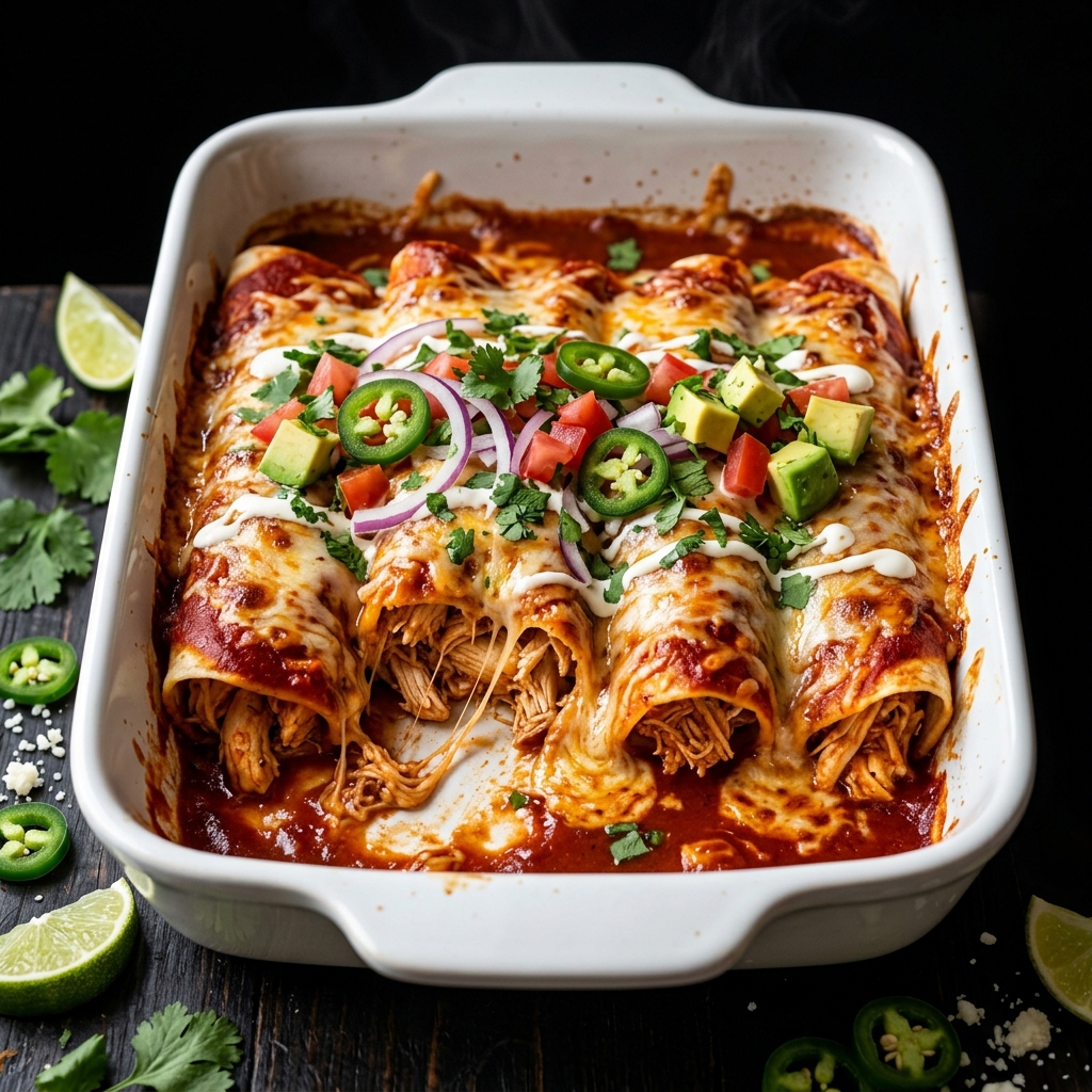 Easy & Delicious Mexican Chicken Enchiladas Recipe