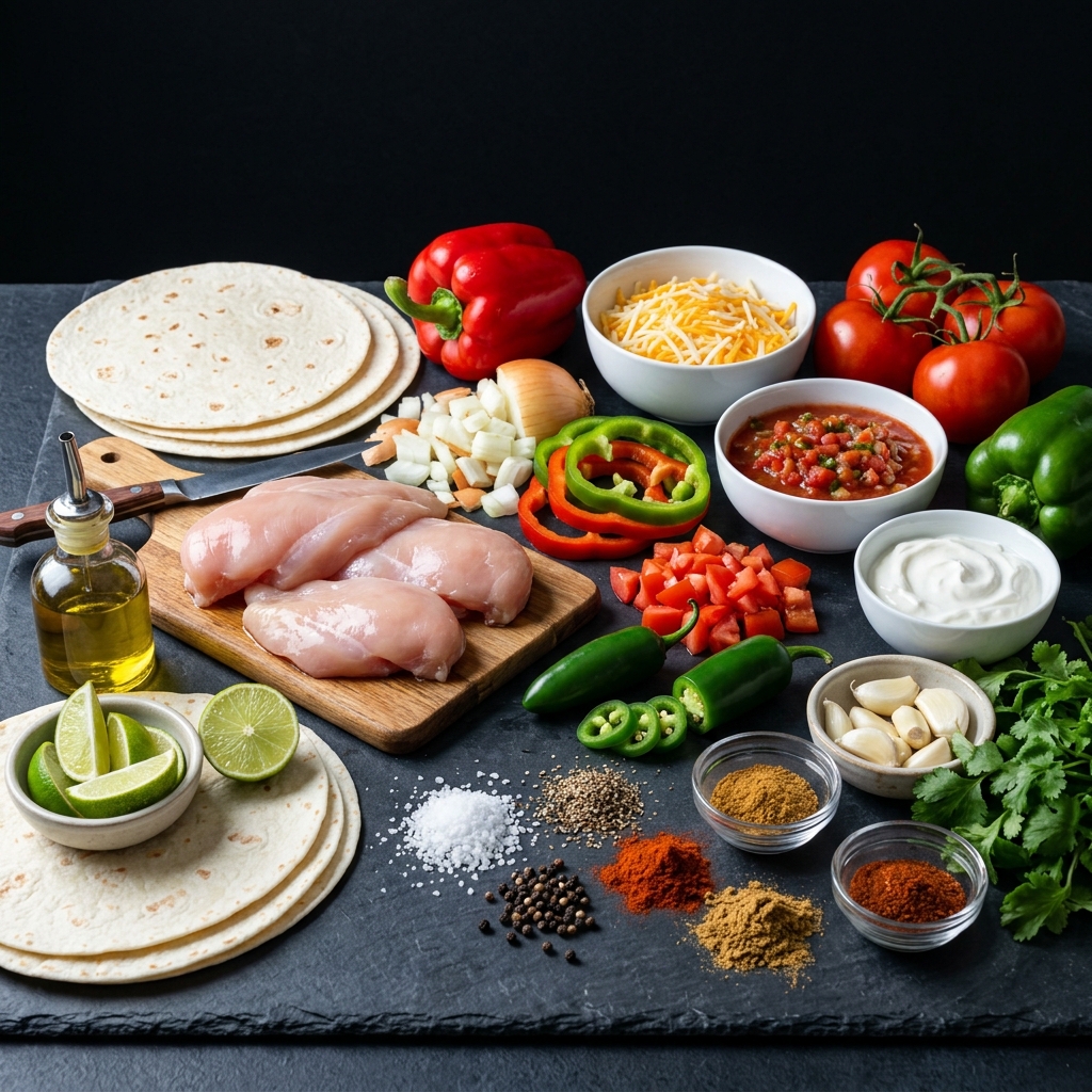 Chicken_Quesadilla Ingredients
