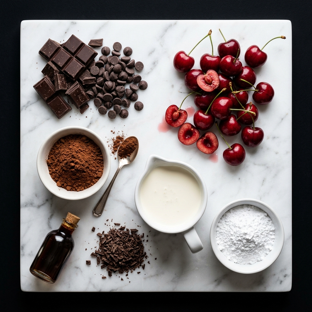 Chocolate Cherry Truffles ingredients