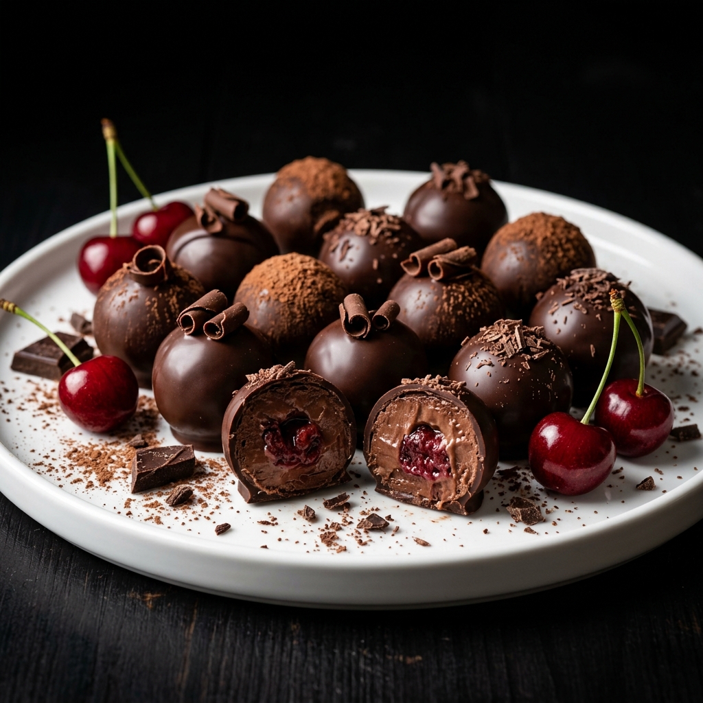Chocolate Cherry Truffles
