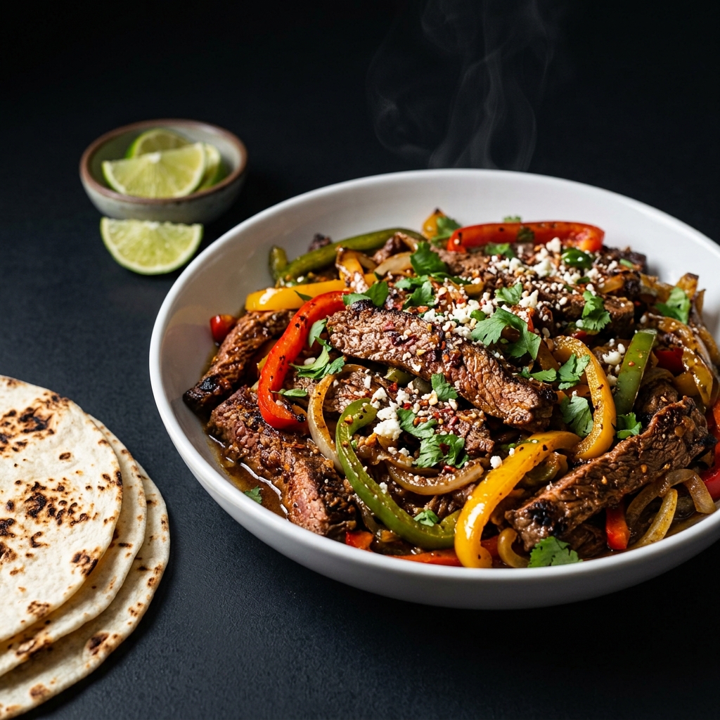 Crock Pot Steak Fajitas