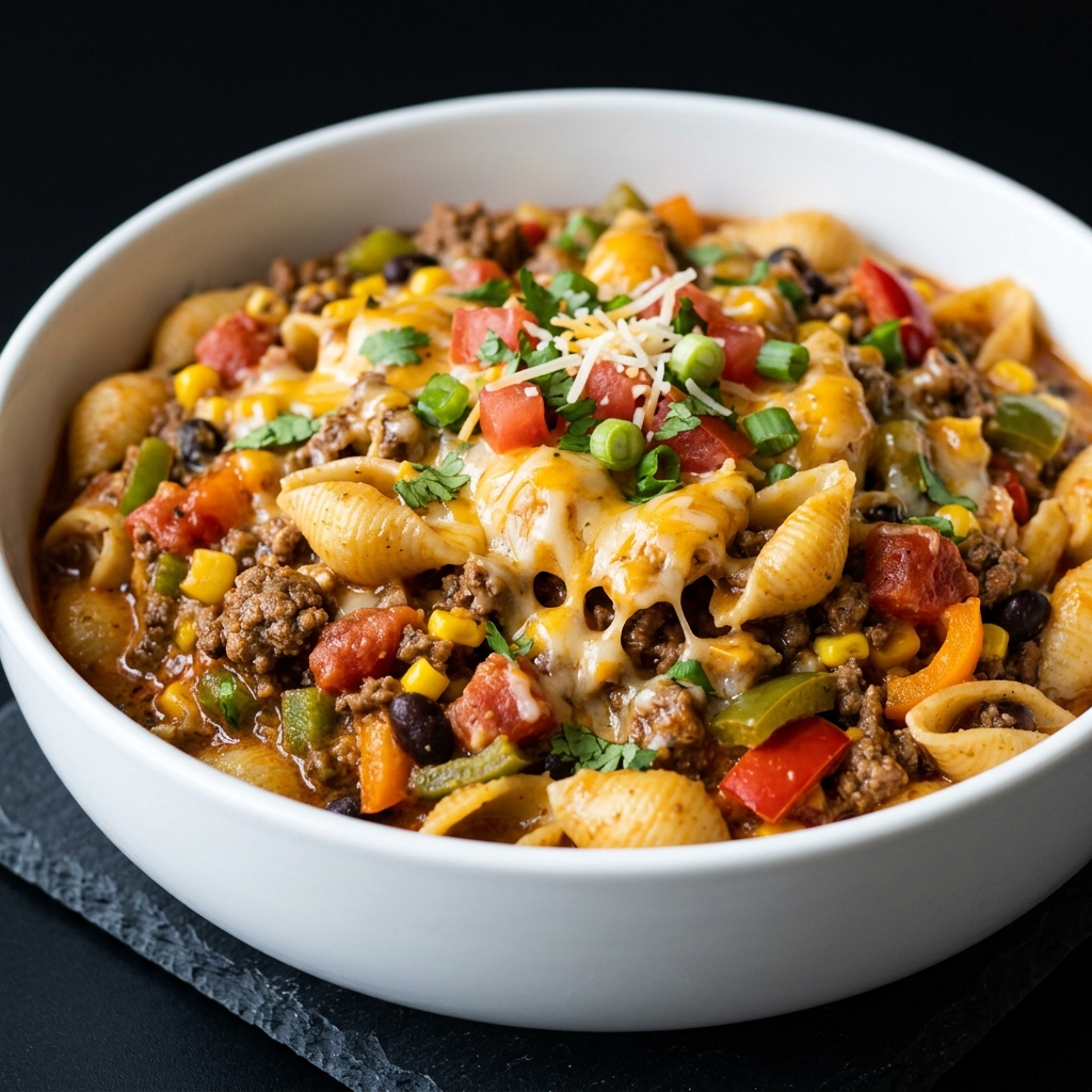 Crock Pot Taco Pasta