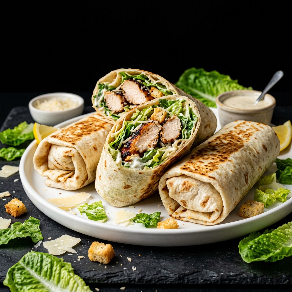 Grilled Chicken Caesar Wraps
