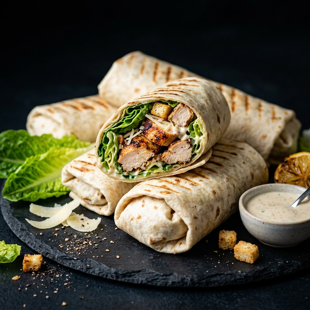 Grilled Chicken Caesar Wraps