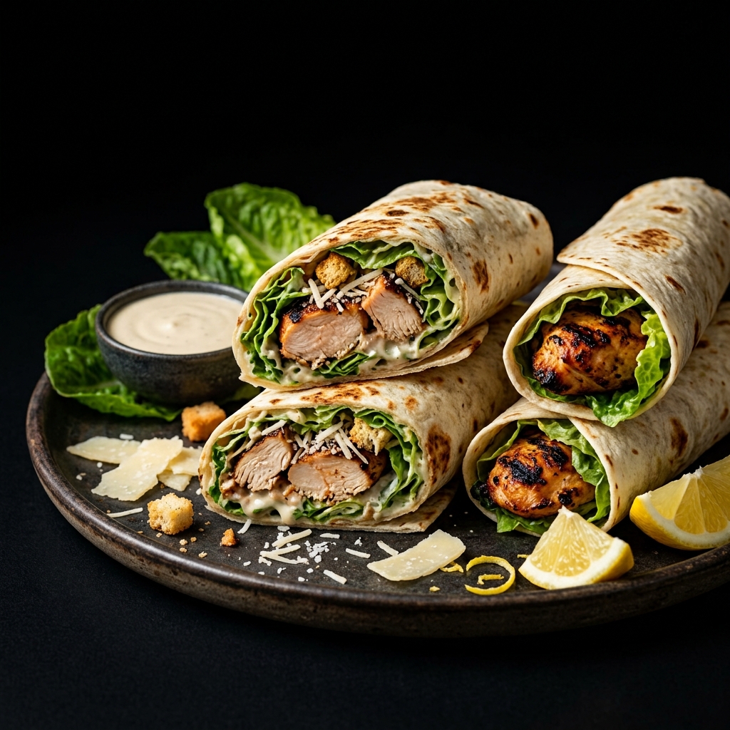 Grilled Chicken Caesar Wraps