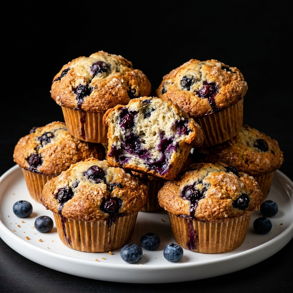 Easy Homemade Blueberry Muffins