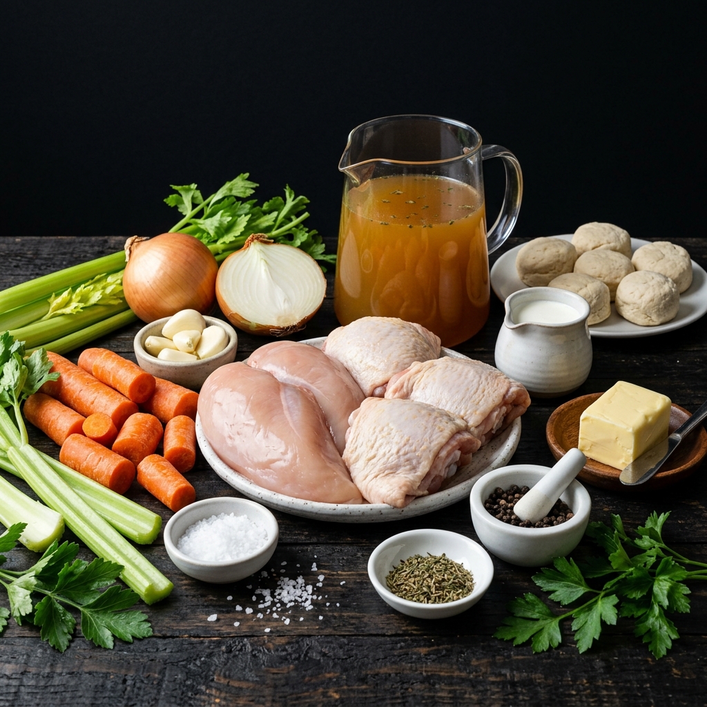 Crock Pot Chicken and Dumplings Ingredients