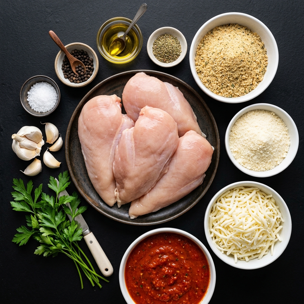 Slow Cooker Chicken Parmesan Ingredients