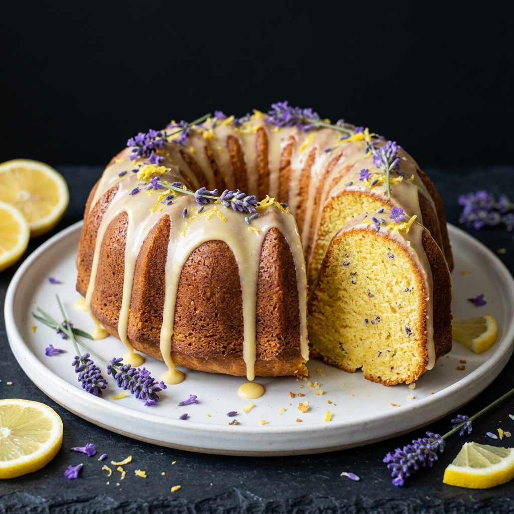 Lemon Lavender Pound Cake