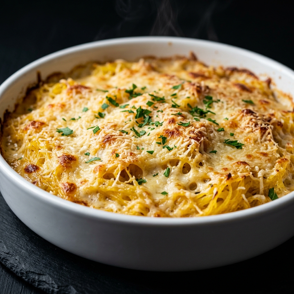 Parmesan Spaghetti Squash Gratin
