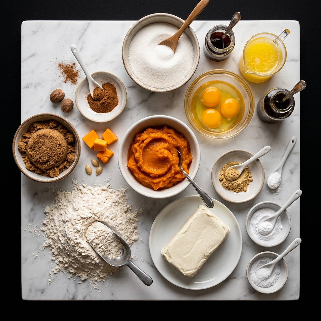 Pumpkin Cream Cheese Muffins Ingredients
