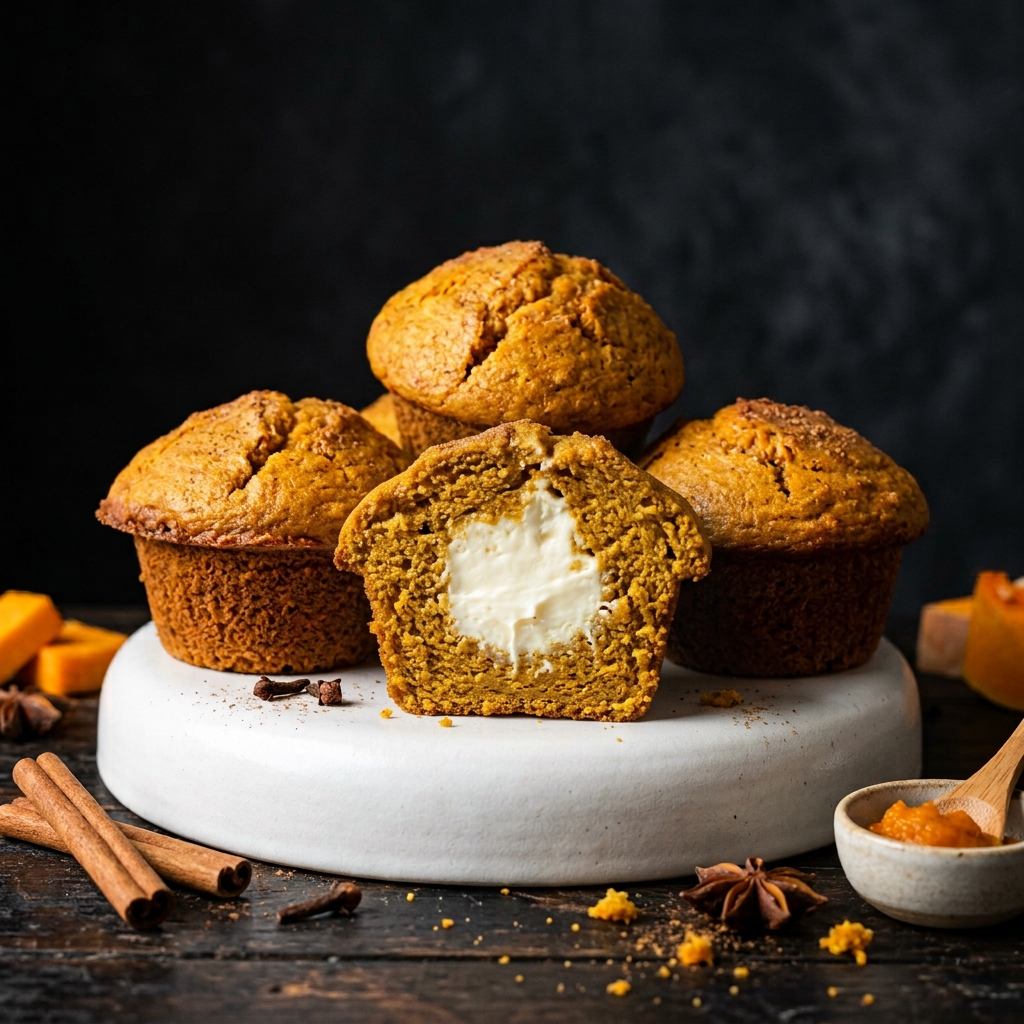 Pumpkin Cream Cheese Muffins
