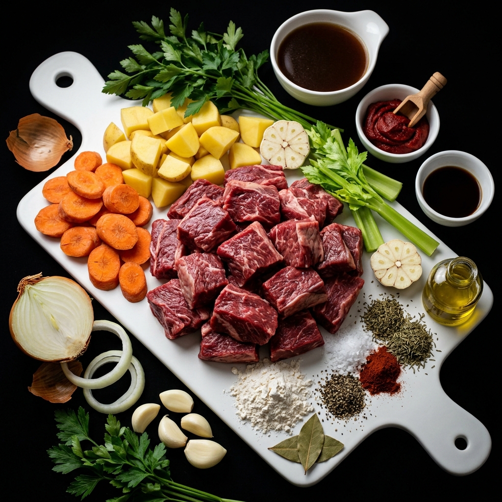 Tender Beef Stew with Rich Gravy