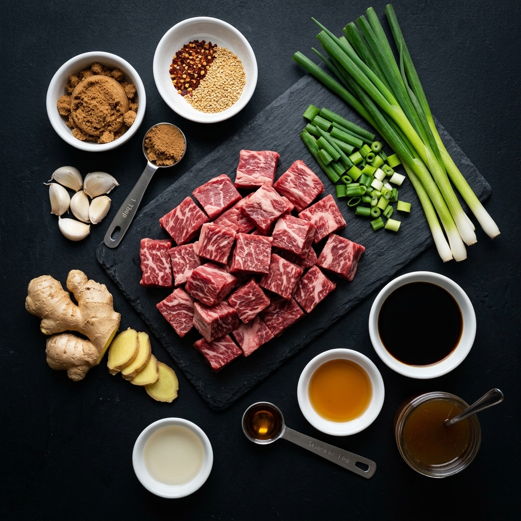 Easy Crock Pot Korean Beef Ingredients