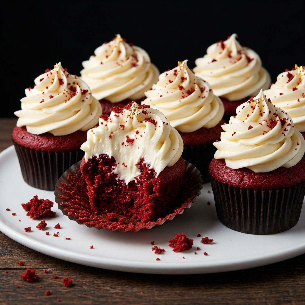 Bakery-Style Red Velvet Cupcakes