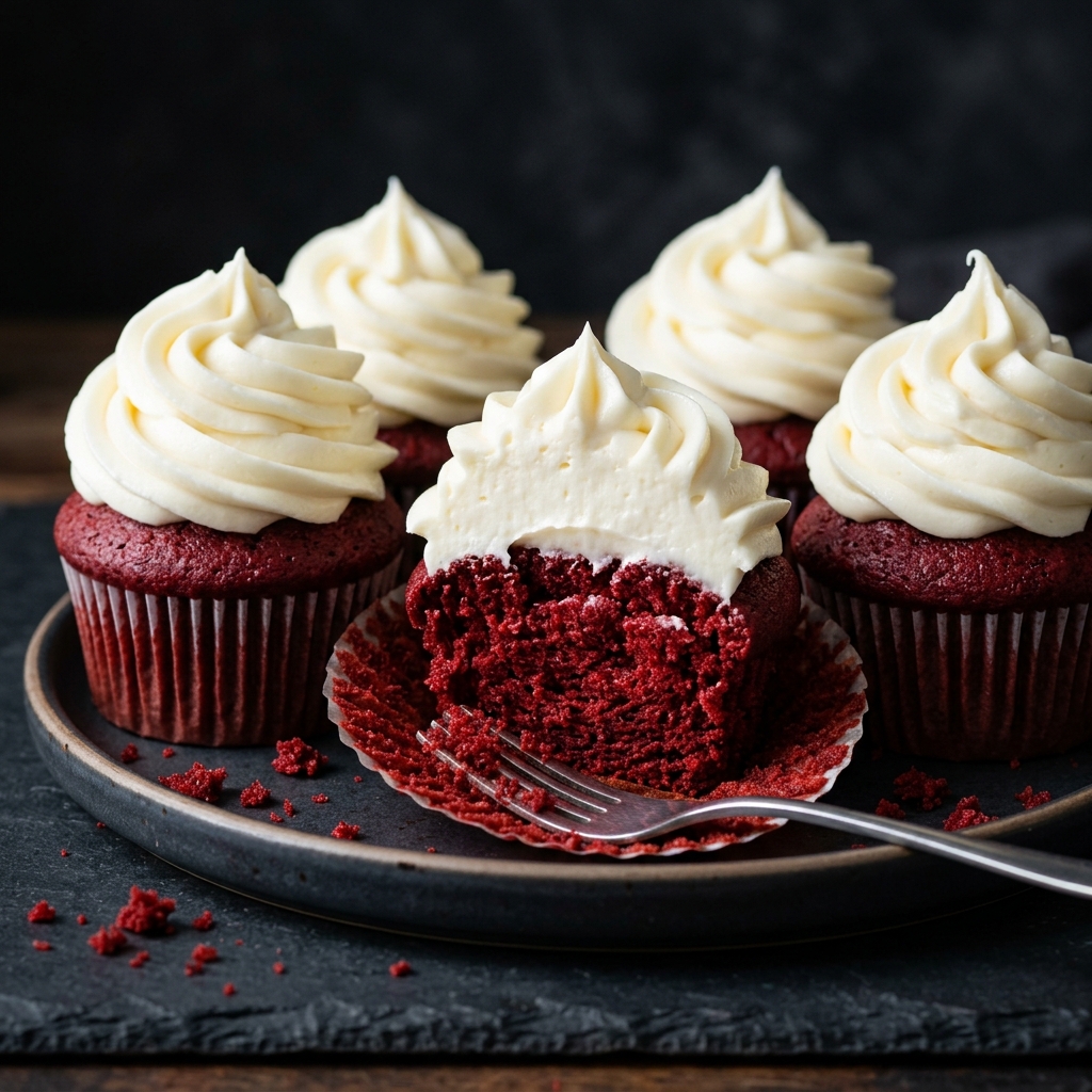 Bakery-Style Red Velvet Cupcakes