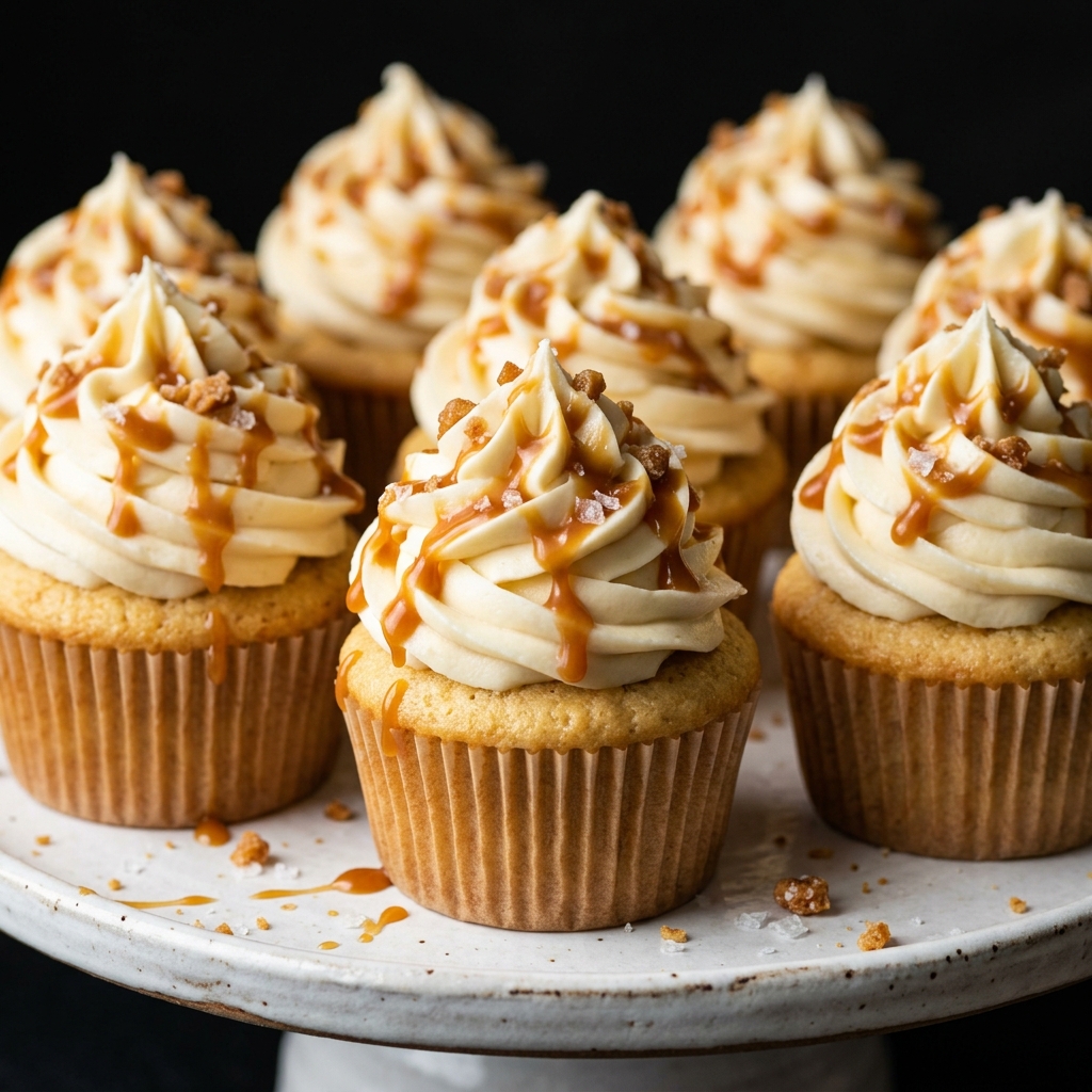 Salted Caramel Cream Cheese Cupcakes