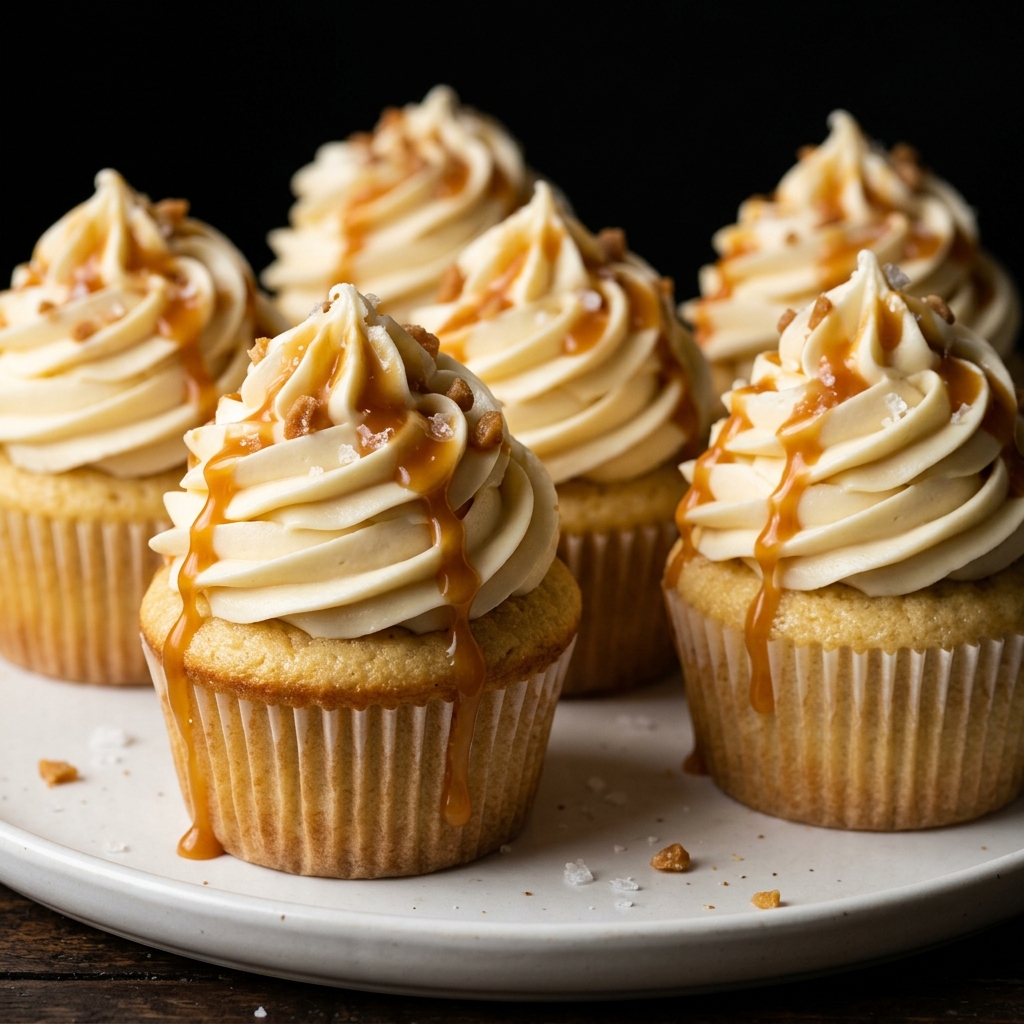 Salted Caramel Cream Cheese Cupcakes