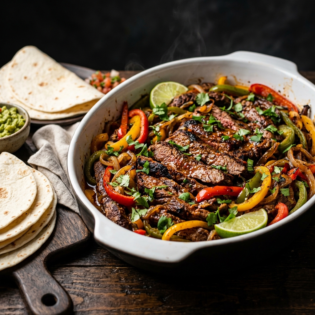 Crock Pot Steak Fajitas
