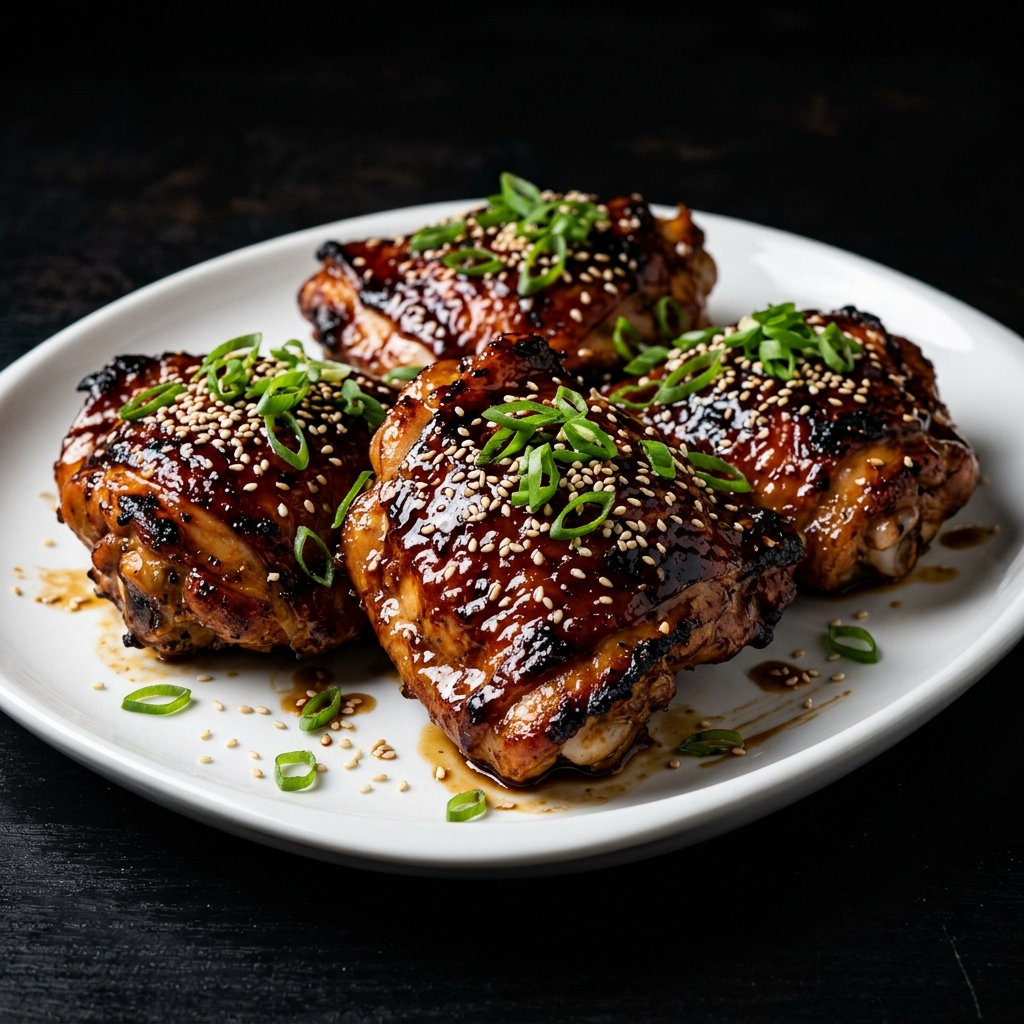 Sticky Teriyaki Chicken Thighs