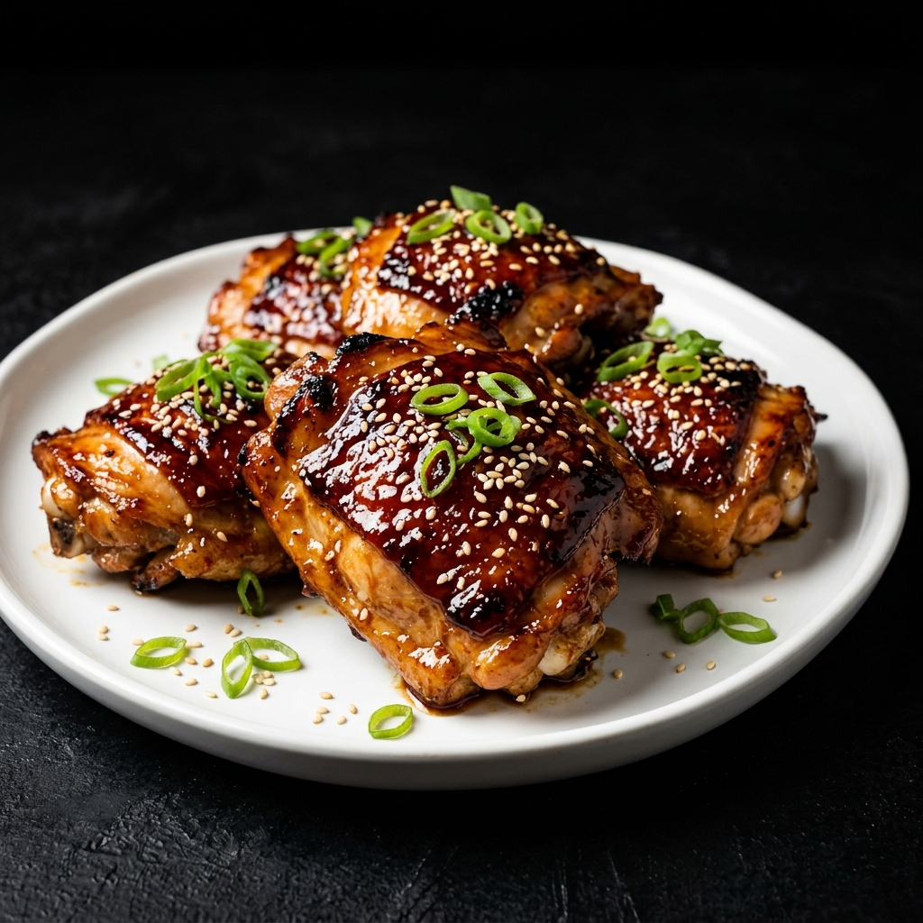 Sticky Teriyaki Chicken Thighs