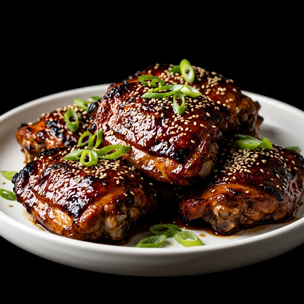 Sticky Teriyaki Chicken Thighs