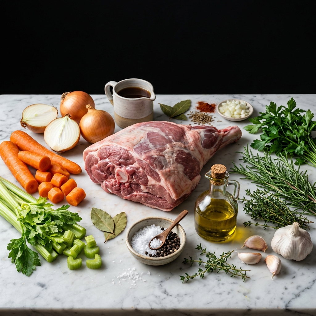 Slow Cooker Pulled Lamb Ingredients