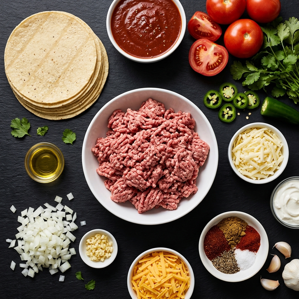 Ground Beef Enchiladas Ingredients