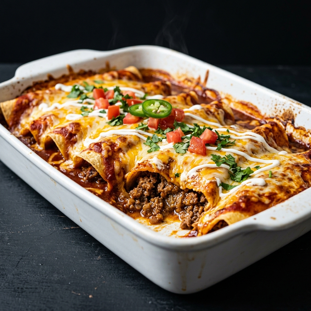 Ground Beef Enchiladas