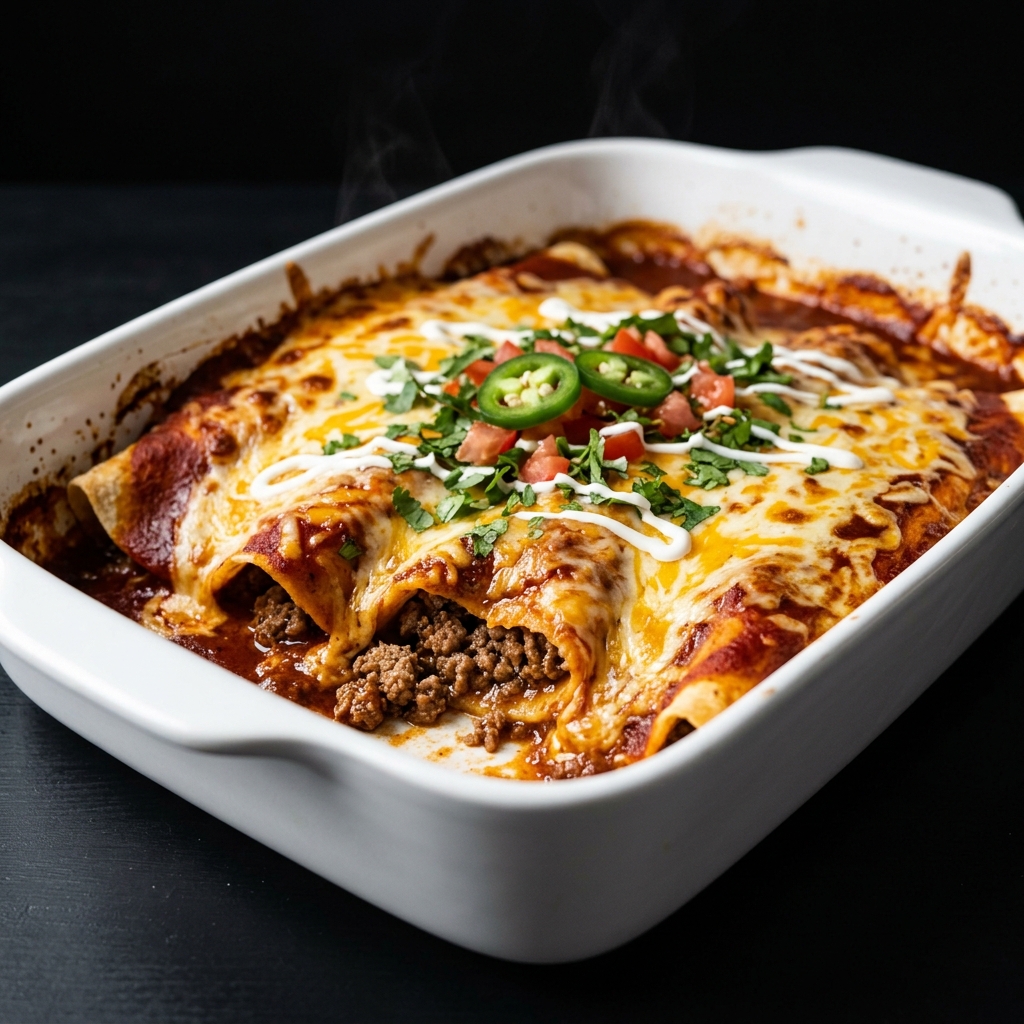 Ground Beef Enchiladas