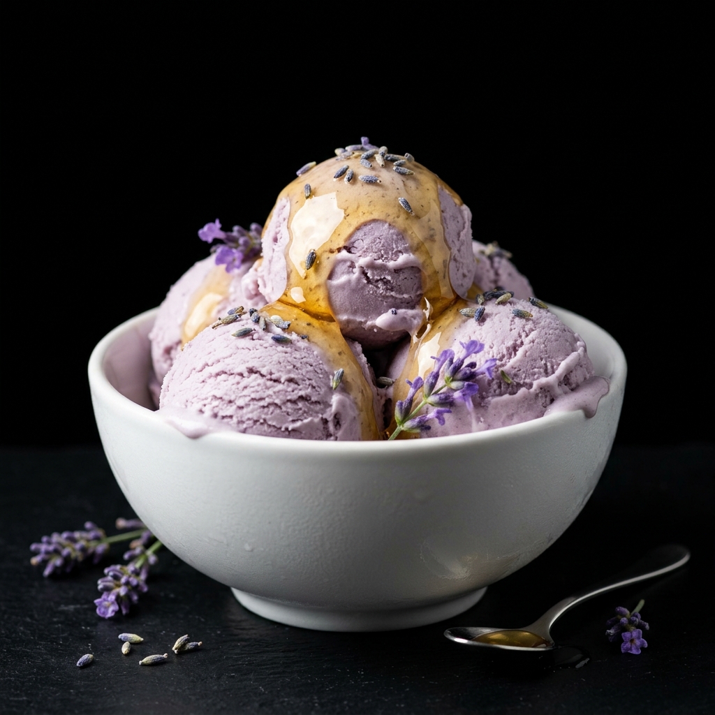 Honey Lavender Ice Cream