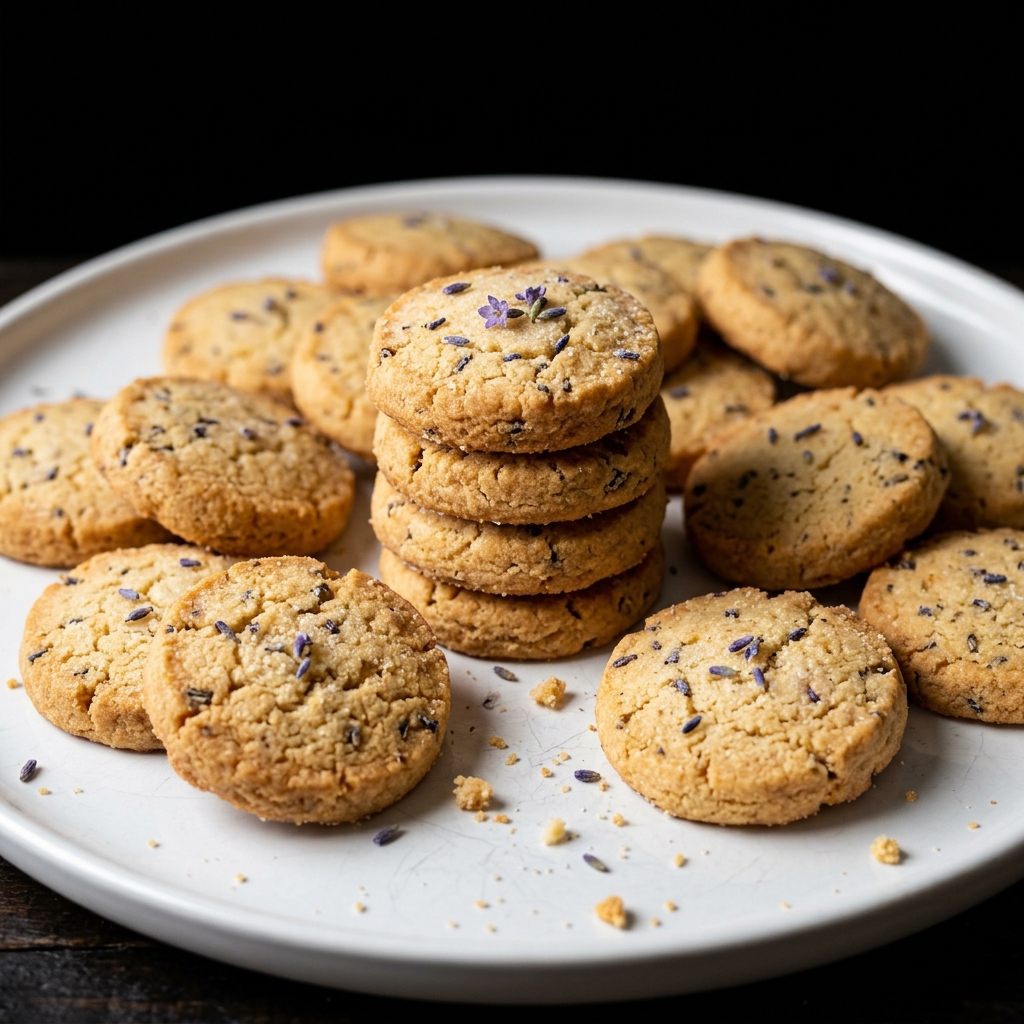 Lavender Shortbread Cookies