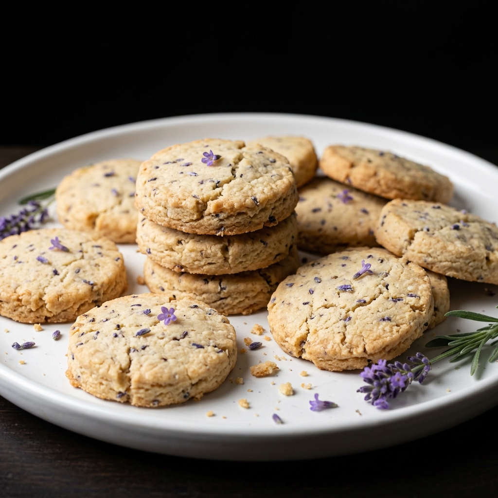 Lavender Shortbread Cookies
